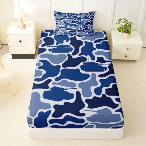 Miniatura 32 de Erosebridal Camouflage Sheets for Boys Girls Game Console Fitted Sheet,3D Gamer Controller Kids Bedding Sets Army Camo Bed Sets Twin 2 Piece