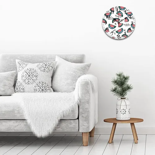 Miniatura 3 de Reloj de pared de madera con fruta de verano con sandía dulce, reloj de escritorio de regalo para niños y niñas, cuarzo de calidad, sin tictac