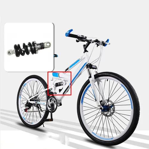 Miniatura 3 de CYDZSW Amortiguador trasero universal, 125mm/4.92 pulgadas, amortiguadores de resorte de suspensión de 1200 libras, compatible con bicicleta