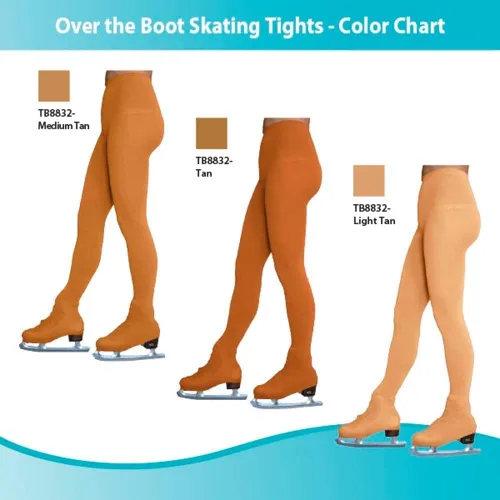 Miniatura 3 de Figure Skating Tan Over The Boot Tights TB8832