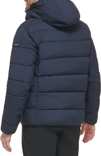 Miniatura 4 de Calvin Klein Abrigo de invierno para hombre con capucha Sherpa