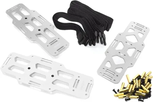 Placas de batería de aluminio mecanizadas por CNC de primera calidad modelo RC diseñadas para Axial SCX6 Crawler