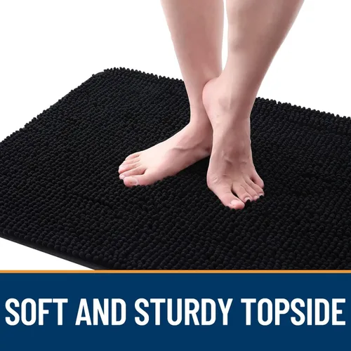 Miniatura 4 de OLANLY Tapete para puerta de perro y patas fangosas, absorbe la humedad y la suciedad, antideslizante, lavable, de felpilla de secado rápido