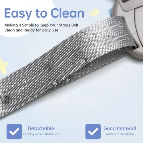 Miniatura 4 de Correas de repuesto para silla alta compatibles con Graco – Correas de arnés de 5 puntos para silla alta, correas de longitud ajustable para silla