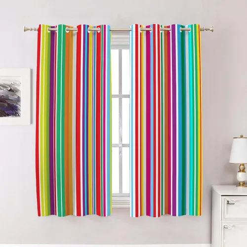 Miniatura 95 de Cortinas de cocina de hojas de arce otoñales para ventanas, hojas verdes y rojas sobre cenefas opacas negras, tratamientos de ventana de poliéster