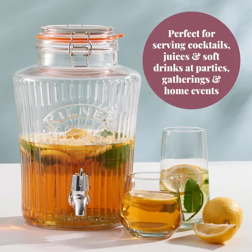 Miniatura 3 de Kilner Dispensador de bebidas de cristalería vintage, 1-1/4 galones