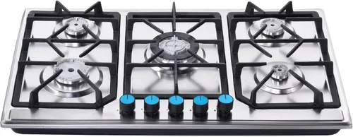 Miniatura 10 de Estufa de gas de 20 pulgadas, estufa de propano de 2 quemadores, placa de cocina de gas integrada de doble propósito de GN/GLP con panel de acero