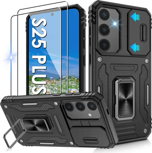 Miniatura 165 de Gritup para Samsung Galaxy S22 Funda con protectores de pantalla HD de 2 paquetes y cubierta deslizante para la cámara, protección contra caídas