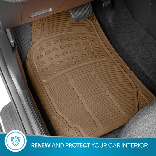 Miniatura 3 de BDK ProLiner Alfombrillas para automóvil, camiones, SUV, 2 piezas para todo tipo de clima con diseño de ajuste universal, tapetes duraderos