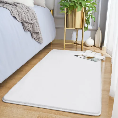 Miniatura 58 de Amearea Alfombras Modernas de Área para Dormitorio Sala de Estar, 4x6 Pies Gris Alfombra de Espuma Viscoelástica Engrosada, Alfombras Mullidas