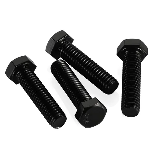 Miniatura 5 de Tornillos hexagonales de cabeza hexagonal de 1/4-20 x 1, acabado negro 18-8, rosca gruesa UNC totalmente roscada, 20