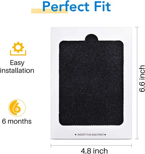 Miniatura 3 de ICEPURE Filtro de aire para refrigerador, compatible con Frigidaire® y Electrolux®, Pure Air Ultra 241754002, 242061001, 242047801, 241754001