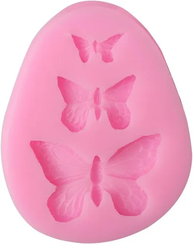 Miniatura 7 de Molde de mariposa de silicona para Chololate Mariposa Fondant Candy Molds Molde para hornear pasteles caseros DIY