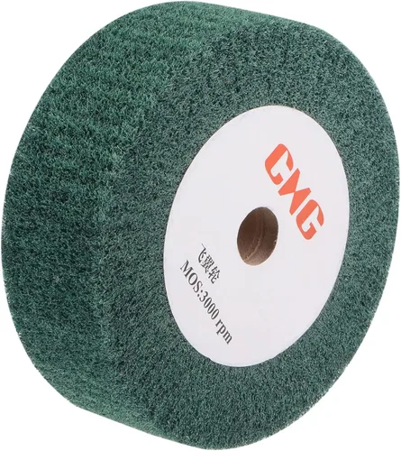 Miniatura 8 de uxcell 5.906 in x 0.984 in 240 Grit No Tejido Pulido Bruñido Rueda de Alambre de Nylon Dibujo Abrasivo Flap Rueda para Acero Inoxidable Cobre Verde