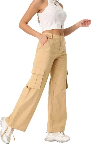 Miniatura 7 de Pantalones cargo para mujer, de secado rápido, informales, militares, militares, camuflaje, combate, trabajo, pantalones casuales con bolsillos