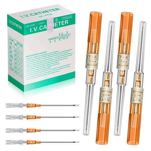 Miniatura 9 de 20G Agujas para piercing con catéter - 6 piezas de agujas para perforación, agujas huecas para catéter para oreja, nariz, ombligo, pezón, labio