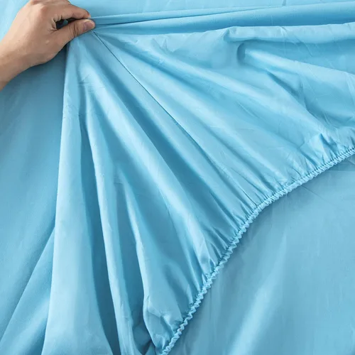 Miniatura 7 de PERFEMET Juego de ropa de cama para niñas con cola de sirena azul y rosa, 6 piezas, colorido arco iris, tamaño Queen con sábanas, ropa de cama