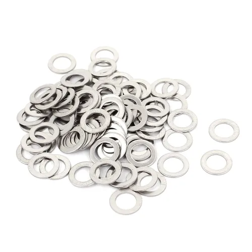 Miniatura 14 de uxcell Arandela plana redonda de acero inoxidable M3x6mmx0.0.197 in para tornillo de perno 100Pcs