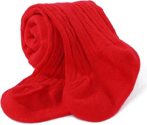 Miniatura 8 de American Trends Medias suaves para bebé, mallas de punto trenzado para bebés, medias de invierno para niñas recién nacidas, medias para niños