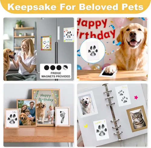 Miniatura 7 de Kit de impresión de patas para perros, kit de impresión de huellas de perro, kit de impresión de huellas de mascotas, kit de impresión de nariz