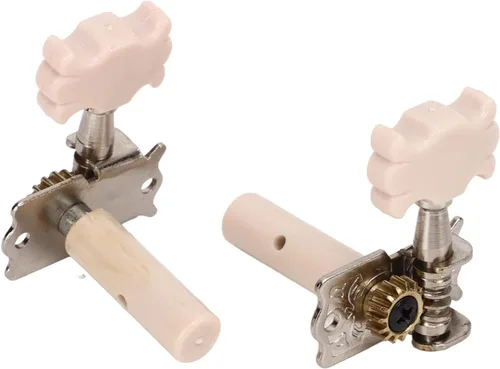 Miniatura 6 de Paquete de 6 clavijas de afinación de guitarra clásica, afinador de metal 3L3R para reemplazo, afinadores de un solo agujero para guitarra clásica