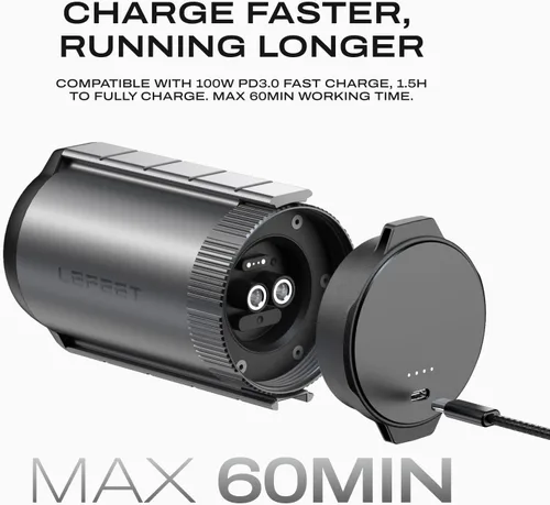 Miniatura 4 de LEFEET Patinete subacuático P1 [Grado profesional]: Max 6.6 ft/s Super Power Mini, Soporte de cámara incorporado, Diseño modular se expande, Scooter