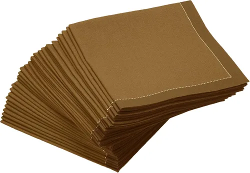 Miniatura 23 de Five Star Napkins Servilletas plegables de algodón para cóctel, bebidas, postres, bares, fiestas, eventos, vacaciones, bodas, fiestas, 8 x 8 Azul
