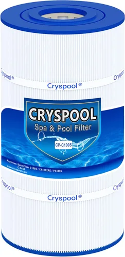 Cryspool® Filtro C100S compatible con CX100XRE, C100S, SwimClear C100S, PA100S, C-9440, cartucho de filtro de piscina de 100 pies cuadrados, 1