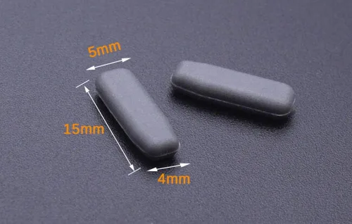 Miniatura 2 de BEHLINE - 2 pares de almohadillas para la nariz para anteojos, silicona suave, antideslizante, repuesto para lentes de sol, monturas