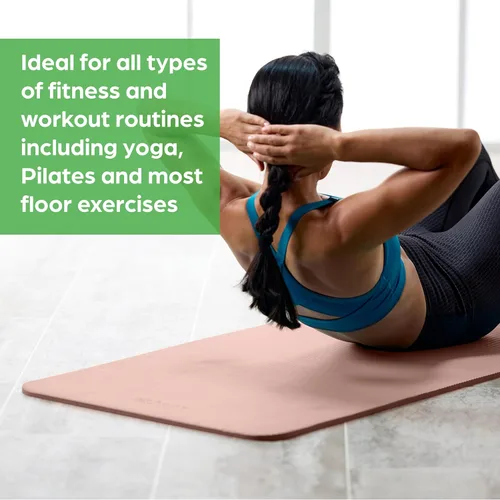 Miniatura 5 de Gaiam - Tapete de yoga, pilates y ejercicio, tapete grueso de 2/5 pulgadas (0.394 in) con correa de transporte fácil de sujetar para entrenamientos