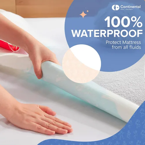 Miniatura 5 de Continental Bedding Protector de colchón de tela de rizo cómodo y protección impermeable
