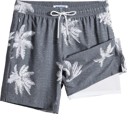 Miniatura 25 de maamgic Traje de Baño para Hombre 2 en 1, Pantalones Cortos de Natación de 17.8 cm para Hombre, Trajes de Baño, Pantalones Cortos de Tabla