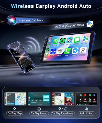Miniatura 4 de 8Core4+64G Estéreo de coche para Toyota Avalon 2006-2010 Wireless CarPlay/Android Auto Android Radio con Qualcomm 9 pulgadas IPS pantalla táctil
