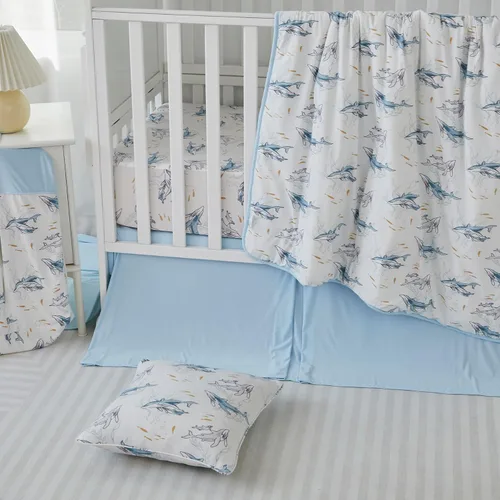 Miniatura 2 de Brandream Sábanas de cuna para niños y niñas, sábana bajera ajustable de punto de jersey ultrasuave para colchón de cuna estándar, sábanas neutras