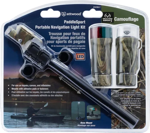 Miniatura 9 de Attwood 14193-7 Kit de luz de navegación LED de montaje en cubierta resistente al agua, acabado de camuflaje Real Tree Max-4