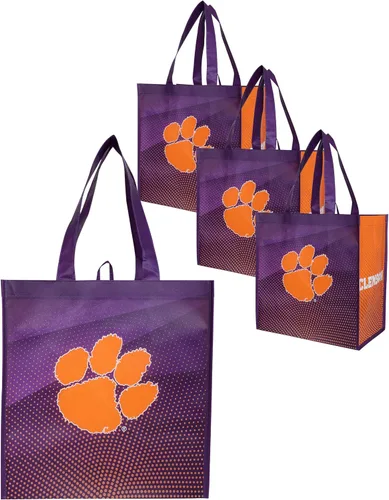 Miniatura 7 de FOCO Bolsas de compras reutilizables con logotipo del equipo de la NCAA