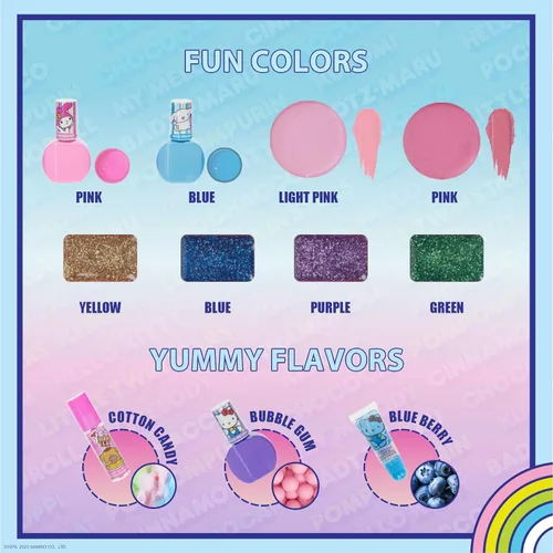 Miniatura 3 de Set de belleza de estuche de tren Barbie, kit de maquillaje para niñas, juego de maquillaje lavable real, maquillaje de juego, regalo de fiesta