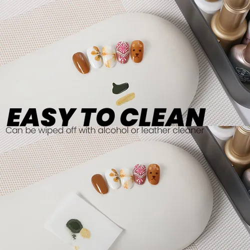 Miniatura 5 de Almohada y tapete para reposabrazos, cojín para manicura de salón de belleza, soporte de mano para manicurista con tapete para manicura profesional