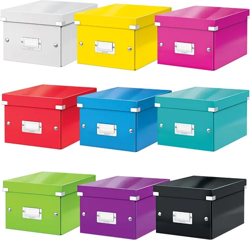 Miniatura 5 de Leitz Caja de almacenamiento A5, rango de clic y tienda 60430001 - Caja de almacenamiento pequeña, blanca A5 Azul (Ice Blue)