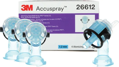 3M Accuspray - Recambios de boquilla de pistola de pintura para PPS 2.0, 26612, 0.047 pulgadas, color azul, uso con sistema de pistola de