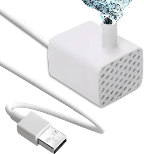 Bomba de fuente de agua de repuesto para gatos, bomba USB sumergible de 5 W CC, 90 L/H (30 GPH), para fuentes Pixi Cat (blanco)