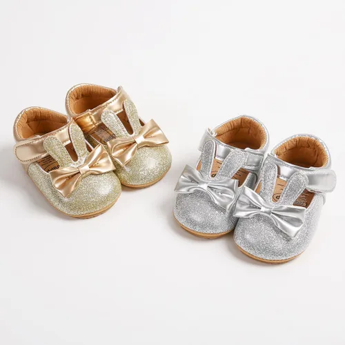 Miniatura 5 de LAFEGEN Zapatos planos Mary Jane para bebés y niñas con Bownot, suela suave, suela suave, piel sintética, recién nacidos, para primeros pasos