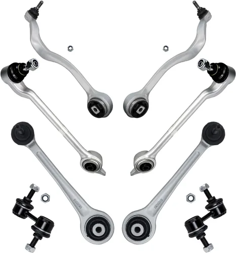 Miniatura 293 de Detroit Axle - Kit de brazos de control de extremo delantero de 8 piezas para Dodge Dakota 00-04, Durango 00-03, 4 brazos de control superior e