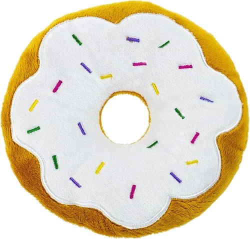 Miniatura 2 de Giftable World - Juguete de peluche para mascotas de 12.7 por 17.8 cm en forma de huevo tostado con chirriador Tostada de huevo de 5x7