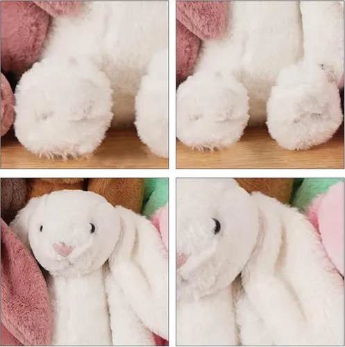 Miniatura 5 de Dyoart Conejo de Pascua Personalizado, Conejo Bordado con Nombre Personalizado, Conejo Esponjoso con Orejas Largas, Juguetes de Conejo de Peluche