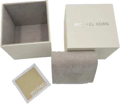 Miniatura 5 de Michael Kors MK2861 - Reloj de 1299in con esfera dorada piel blanca y crema con logotipo Jaycie