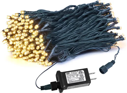 Miniatura 21 de weillsnow Luces de Halloween Moradas y Naranjas, 200 LED 66 Pies con Enchufe Luces de Cadena de Halloween Impermeables, 8 Modos con Memoria