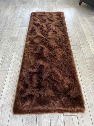 Miniatura 38 de LAMBZY Elegante y sofisticada alfombra rectangular de piel de oveja (beige, 2 x 3 pies)