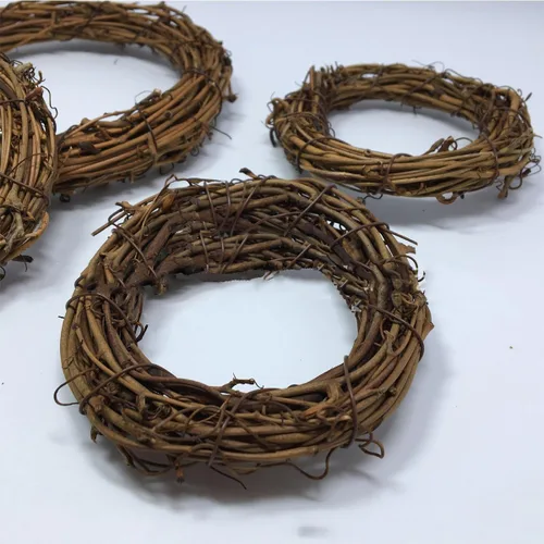 Miniatura 3 de Corona de vid natural, corona rústica, base de manualidades para corona de Navidad, guirnalda de puerta, decoración del hogar, regalo, decoración