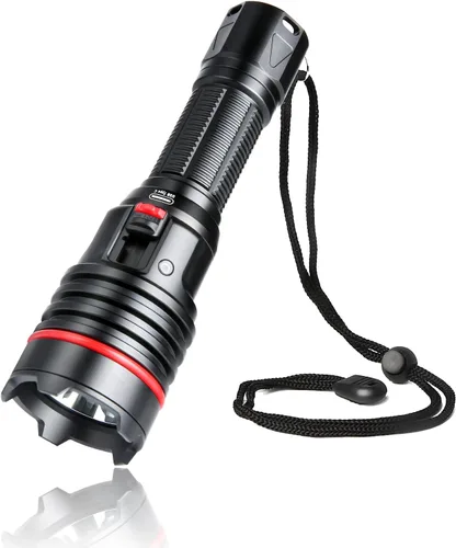 Miniatura 11 de Linterna submarina 14S de 2000 lúmenes con correas de gancho y bucle, 6 modos de linterna de buceo súper brillante, USB-C recargable, IP68 328 pies